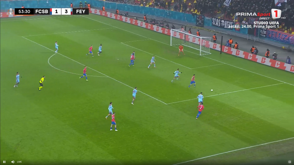 Mihai Toma, gol în FCSB - Feyenoord