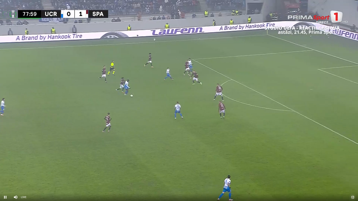 Golul lui Nsimba cu Sparta Praga