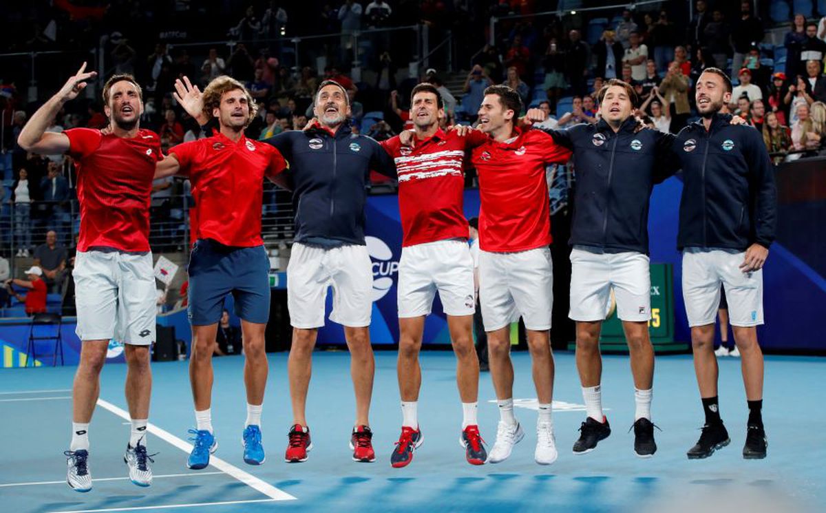 ATP CUP // FOTO Serbia a câștigat ATP Cup! Novak Djokovic a fost erou: l-a învins pe Rafael Nadal și a câștigat și în meciul de dublu