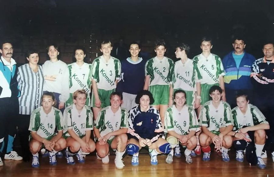 Bogdan Macovei (primul din stânga) pe când antrena la Kometal Skopje Bogdan Macovei (primul din stânga) pe când antrena la Kometal Skopje