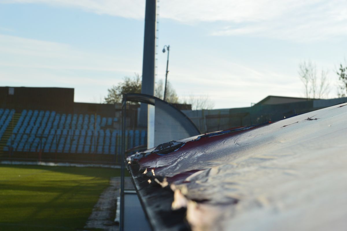 FOTO EXCLUSIV Cum arată acum stadionul Oțelului, la 10 ani de la cucerirea titlului în Liga 1