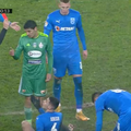 Partida CS U Craiova - Sepsi a fost marcată pe final de cartonașul roșu încasat de Vladimir Screciu (20 de ani, mijlocaș central).