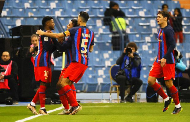 Primul El Clasico al anului se joacă în finala Supercupei Spaniei » Barcelona, calificare după loviturile de departajare în fața lui Betis