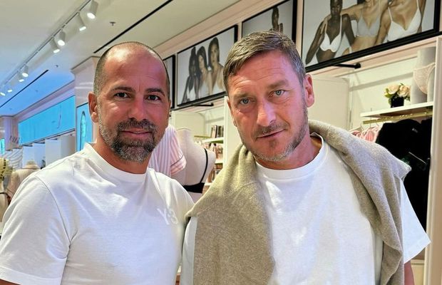 Îl recunoști? Fostul căpitan din Superligă s-a pozat alături de Francesco Totti la Dubai