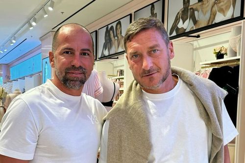 Marian Constantinescu și Francesco Totti / Sursă foto: Instagram