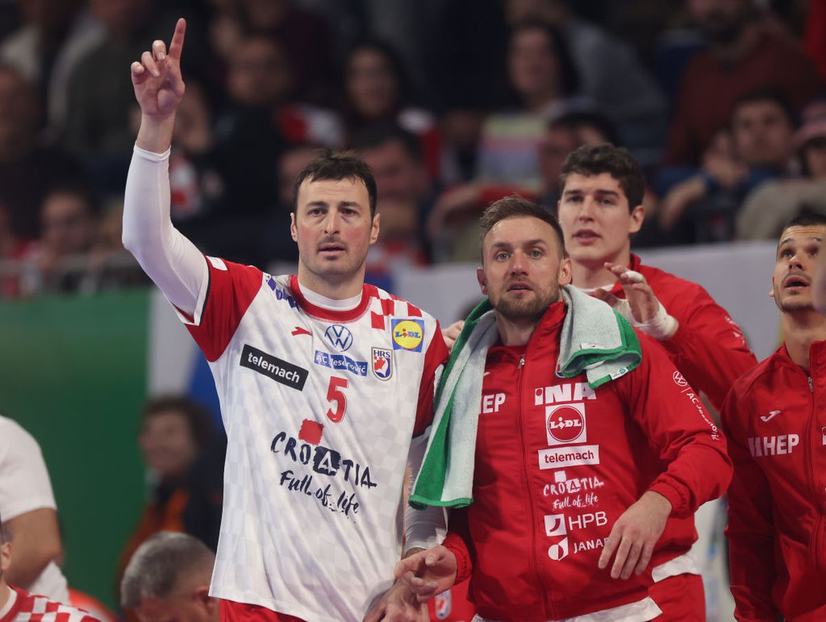 Cele mai spectaculoase imagini din Spania - Croația, derby la Campionatul European de handbal masculin