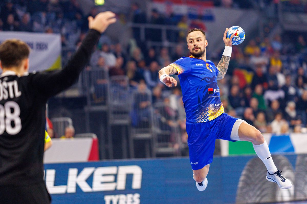 Cele mai spectaculoase imagini din România - Austria, debutul la Campionatul European de handbal masculin