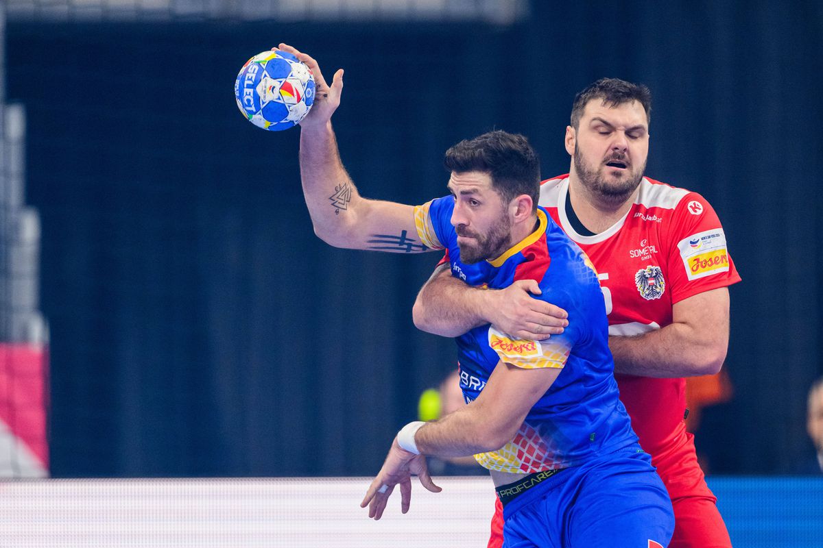 Iancu n-a putut să oprească prăbușirea „tricoloră” » România, învinsă clar de Austria în primul meci de la Campionatul European de handbal masculin! Ce urmează