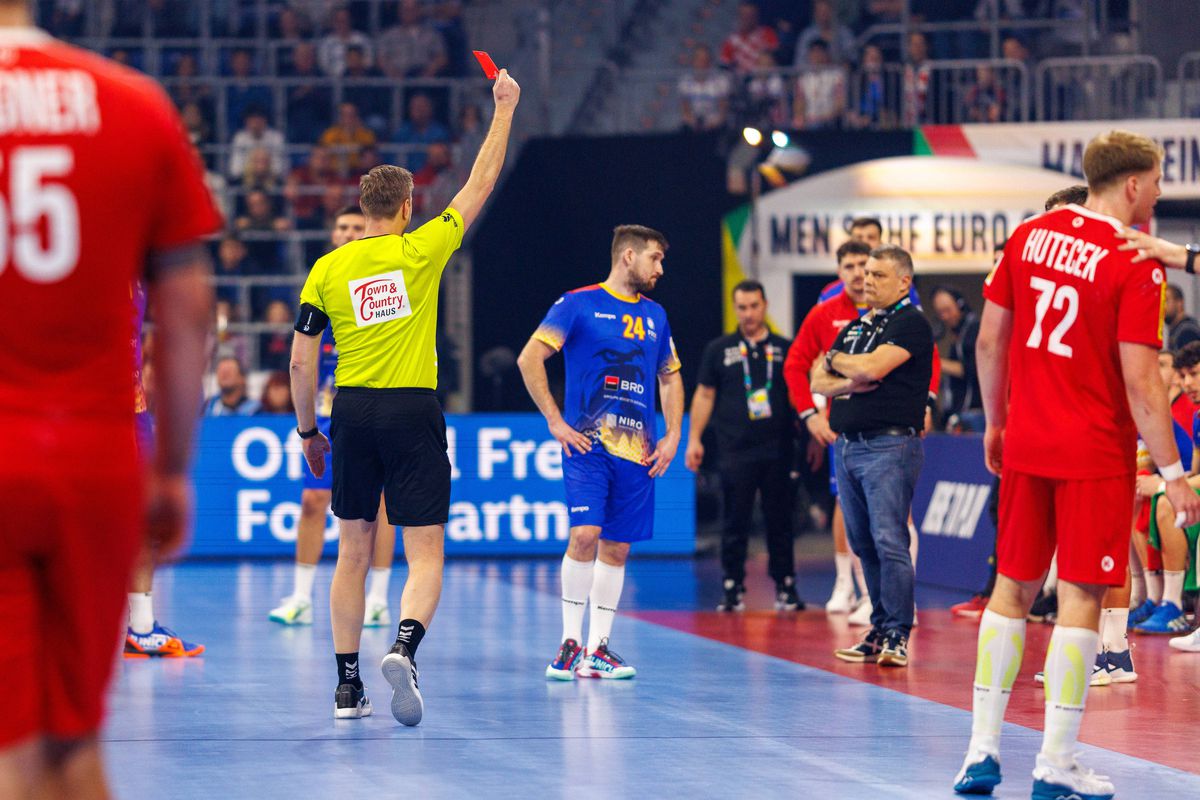 Cele mai spectaculoase imagini din România - Austria, debutul la Campionatul European de handbal masculin