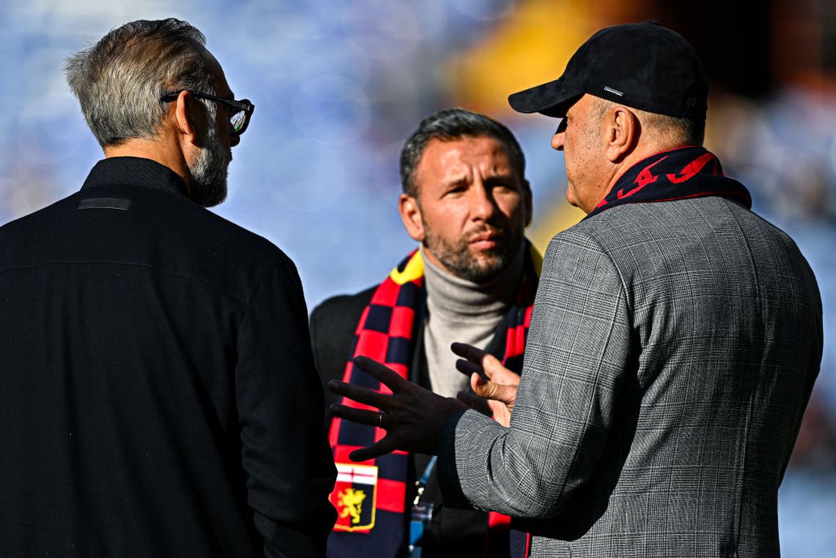 Dan Șucu, prima apariție pe stadion la Genoa