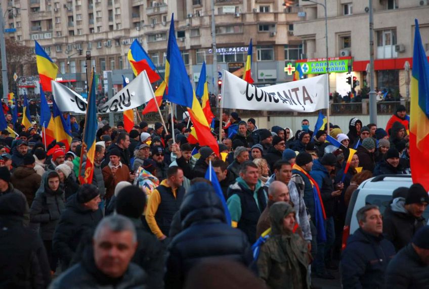 Imagini de la mitingul AUR din 12 ianuarie / FOTO: Eli Driu (Libertatea)