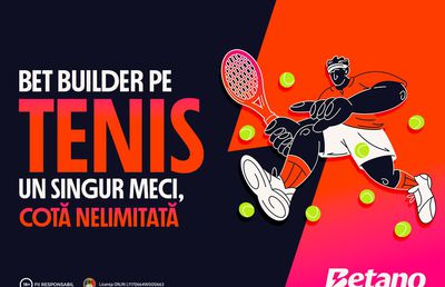 Betano lansează Bet Builder pentru tenis, odată cu Australian Open