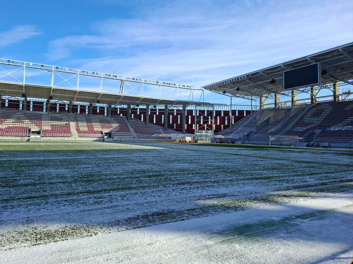 Imagini cu stadionul din GIulești, 12 ianuarie 2026
