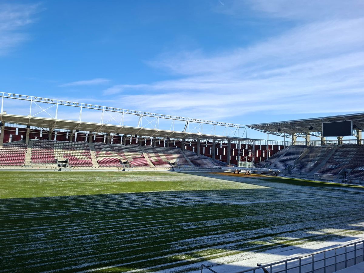 Imagini cu stadionul din GIulești, 12 ianuarie 2026