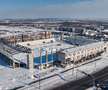 Stadionul „Eroii Timișoarei”, sub zăpadă / foto: Politehnica Timișoara