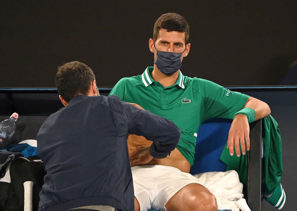 Novak Djokovic, probleme fizice la Australian Open