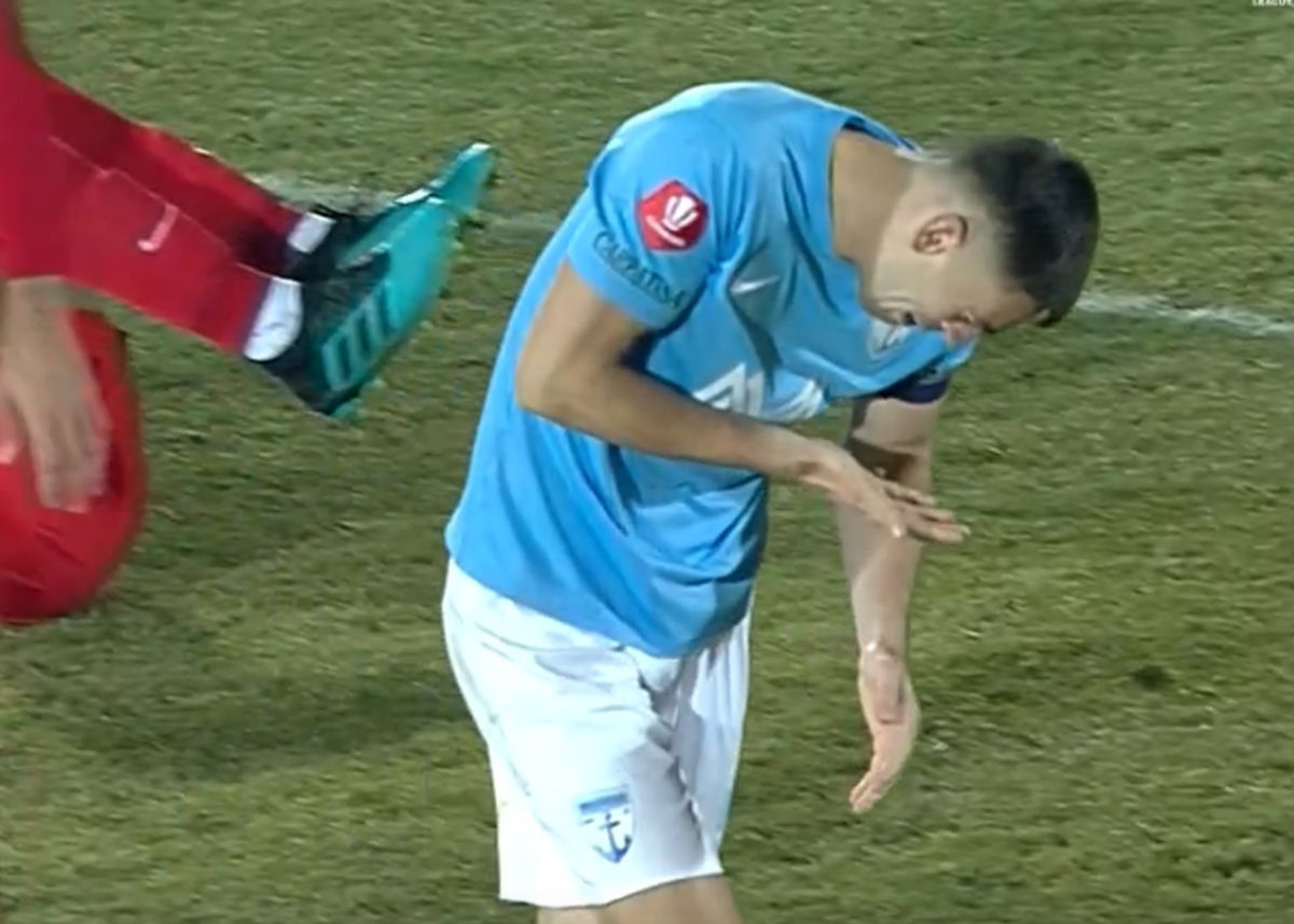 Cum se simte Armaș după faultul brutal al lui Edjouma: „Nu pot să mișc mâna” + „N-am primit niciun mesaj de la FCSB”