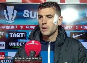 Cu fața bandajată, Armaș a răbufnit: „Nu îl înțeleg pe Edjouma, cum să faci așa ceva? Putea să mă desfigureze!”