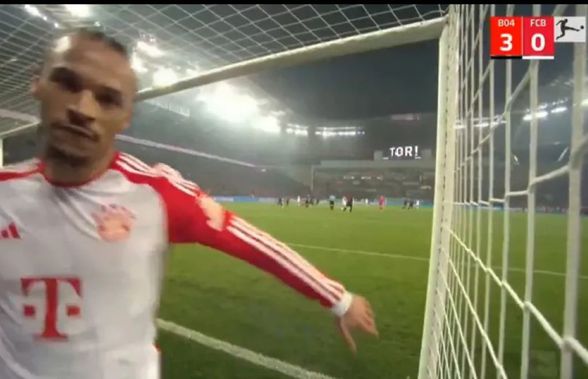 L-au lăsat de tot nervii! Ce a făcut Leroy Sane după ultimul gol încasat de Bayern la Leverkusen!