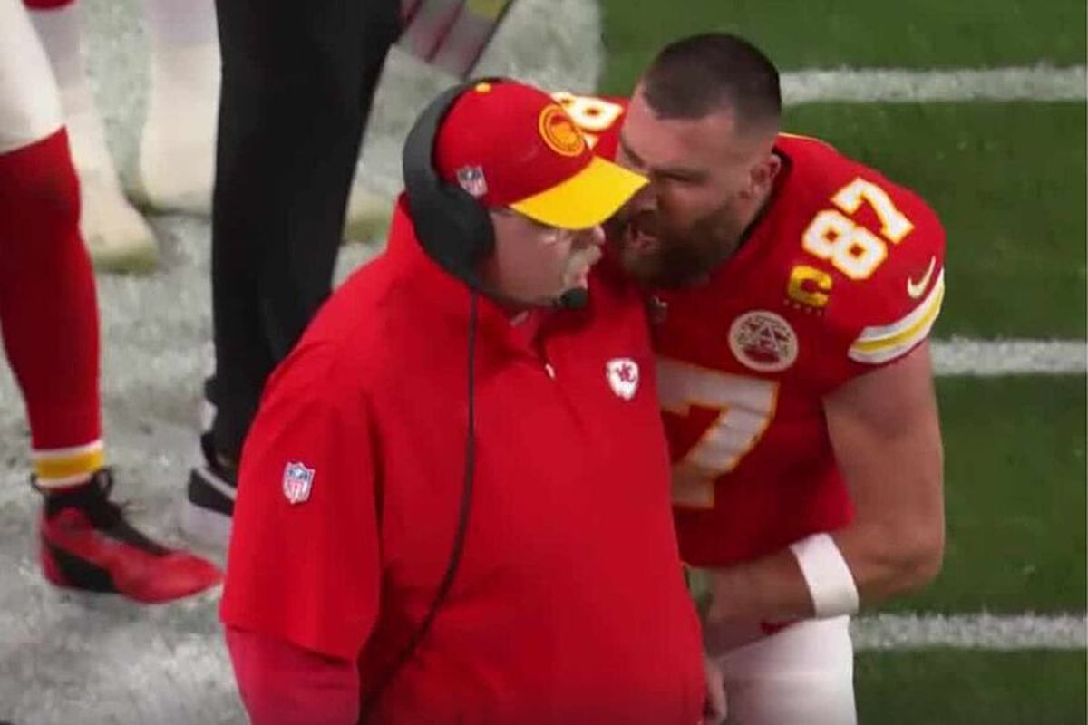 Travis Kelce, furios » A țipat la antrenor și l-a împins! Reacția lui Andy Reid, după finala Super Bowl: „În mod normal, aș fi ripostat, dar m-a prins dezechilibrat”