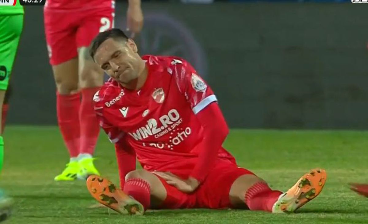 Emoții pentru Dinamo: a dat pasă de gol și a ieșit accidentat!