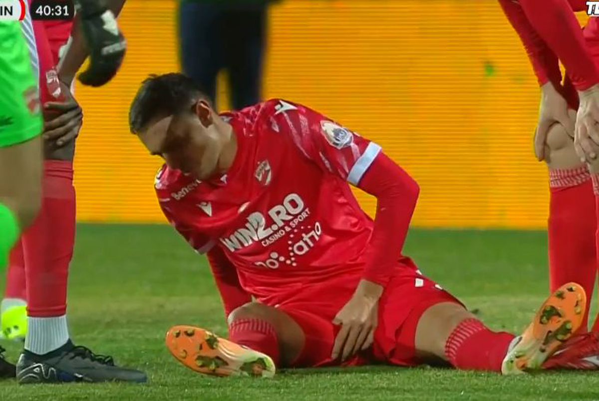Emoții pentru Dinamo: a dat pasă de gol și a ieșit accidentat!