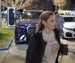 Marilena Hagi, cu un BMW electric la Farul - Dinamo
