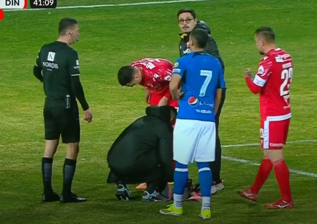 FOTO Accidentare și înlocuire Georgi Milanov în Farul - Dinamo