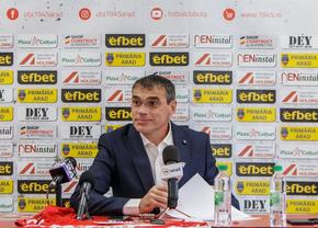 Alexandru Meszar a reacționat după ce Mircea Rednic și-a anunțat plecarea de la UTA: „Nu luăm în considerare”