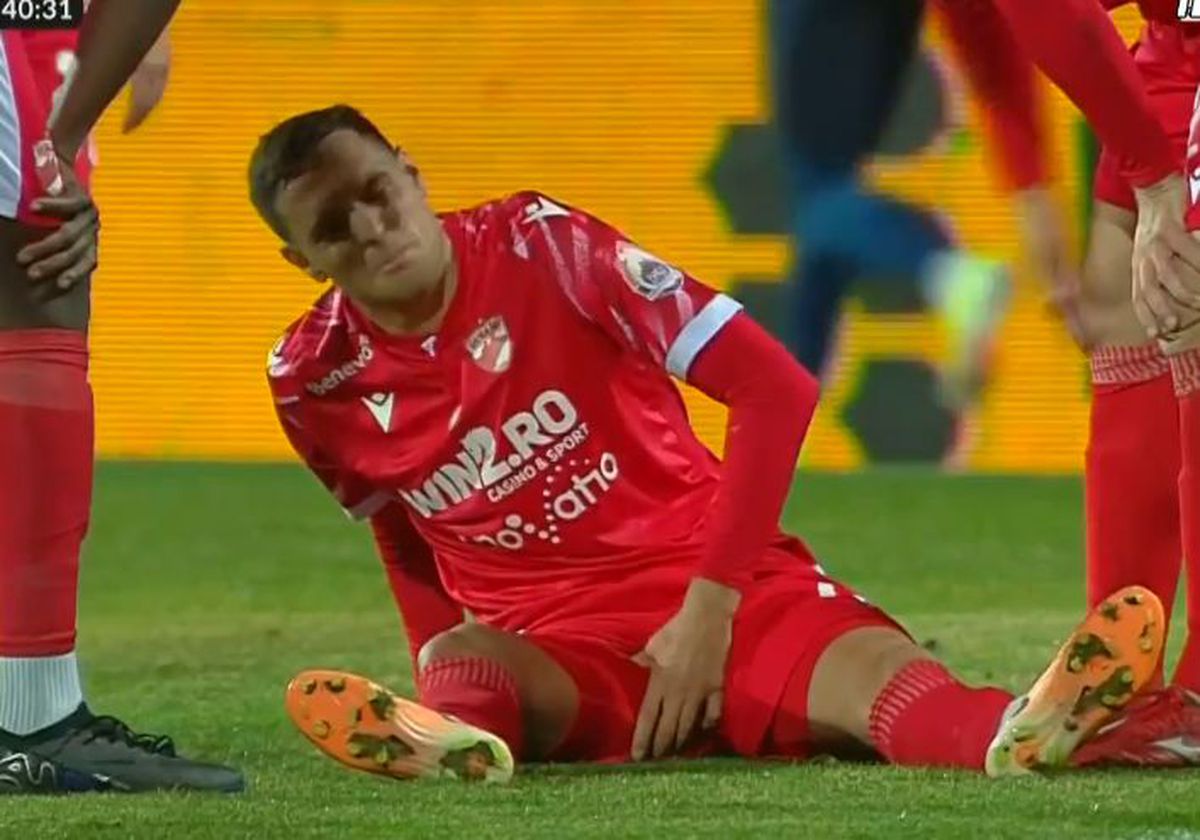 Emoții pentru Dinamo: a dat pasă de gol și a ieșit accidentat!