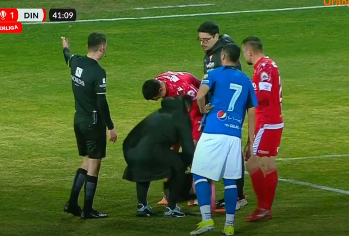 Emoții pentru Dinamo: a dat pasă de gol și a ieșit accidentat!