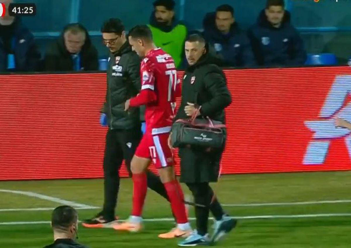 Emoții pentru Dinamo: a dat pasă de gol și a ieșit accidentat!