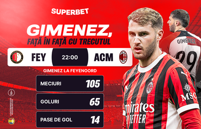 Gimenez, față în față cu trecutul. Cotele pentru Feyenoord – AC Milan