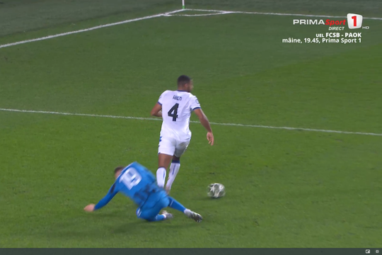 Penalty controversat în Club Brugge - Atalanta, foto: captură Prima Sport