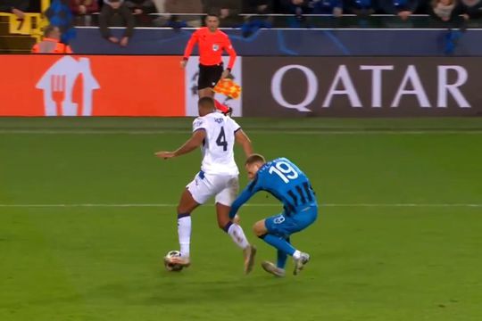 Penalty controversat în Club Brugge - Atalanta, foto: captură Prima Sport