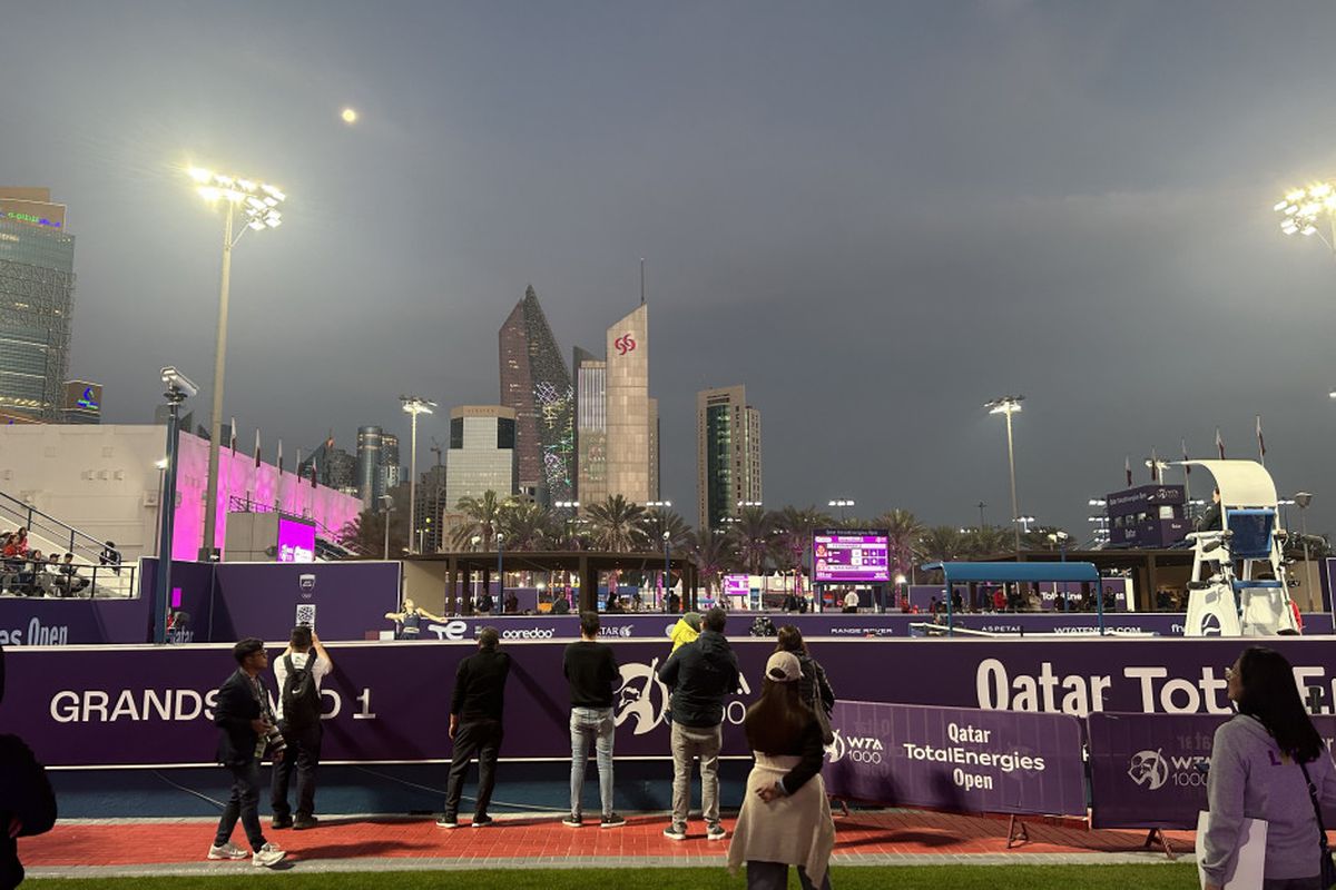 Complexul sportiv unde se desfășoară turneul de la Doha