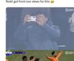 Rodri s-a bucurat de instantaneele surprinse doar la începutul partidei, căci la final cei care au zâmbit au fost „Los Blancos” / Sursă foto: Captură Twitter