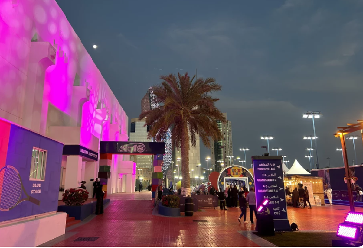 Complexul sportiv unde se desfășoară turneul de la Doha