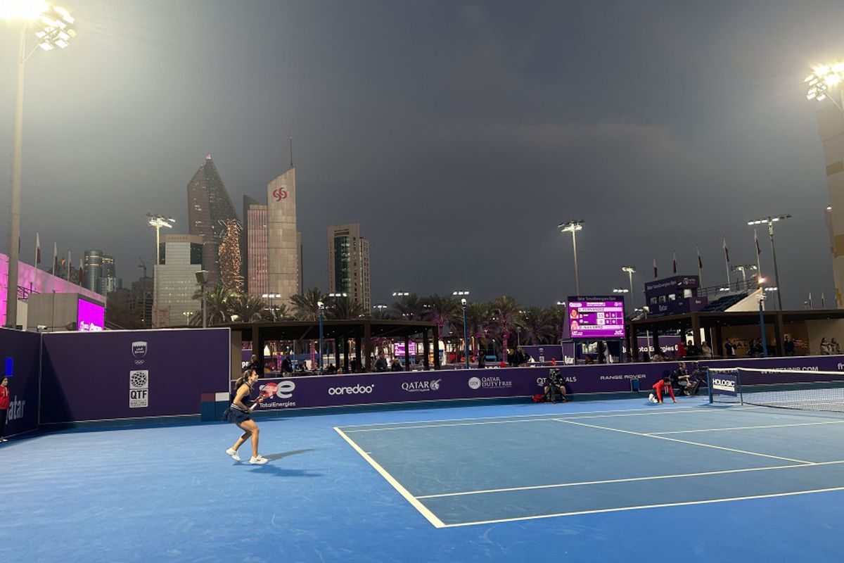 Complexul sportiv unde se desfășoară turneul de la Doha