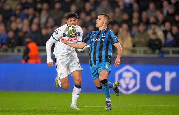 Club Brugge - Atalanta, decis dintr-un penalty primit cadou în prelungiri!