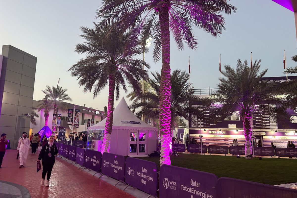 Complexul sportiv unde se desfășoară turneul de la Doha