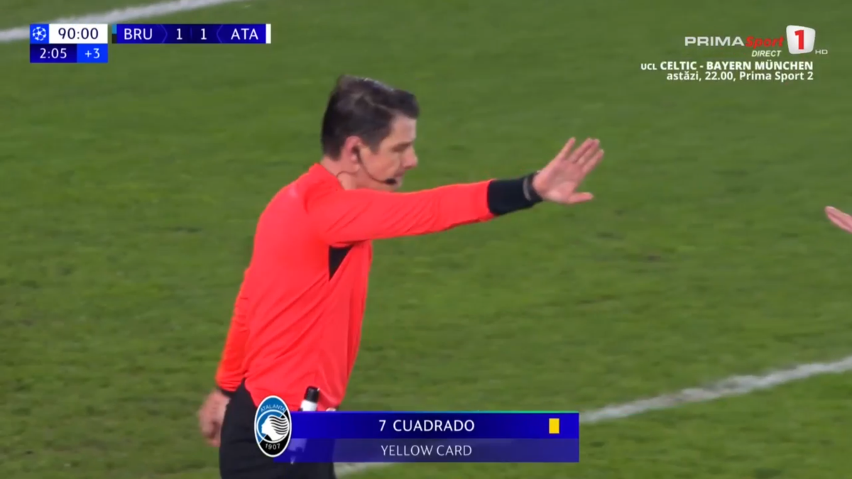 Penalty controversat în Club Brugge - Atalanta