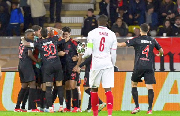 Benfica, victorie scurtă cu Monaco » Calificarea în „optimile” Ligii Campionilor se decide la Lisabona