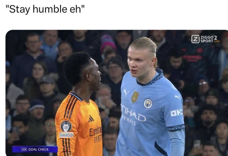 Vorbele „de duh” ale lui Haaland, adaptate într-o altă ipostază / Sursă: Twitter