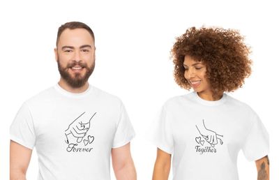 Tricouri pentru cupluri – poartă-ți iubirea cu stil în această lună a îndrăgostiților!