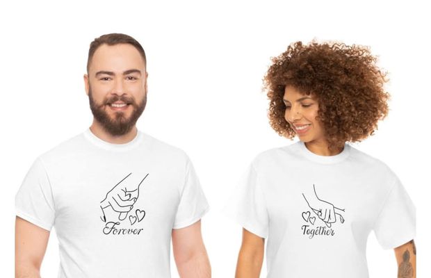 Tricouri pentru cupluri – poartă-ți iubirea cu stil în această lună a îndrăgostiților!