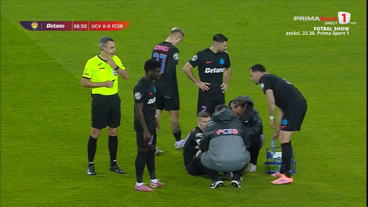 Florin Tănase, accidentat în Craiova - FCSB