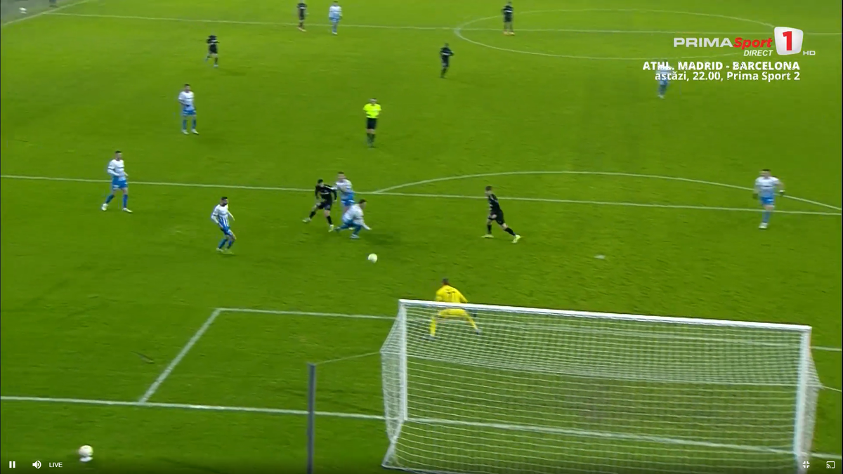 Golul marcat de David Popa în Craiova - FCSB