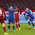 Adrian Sîrbu, sărbătorind golul cu CFR // sursă foto: Instagram @ fcmetaloglobus