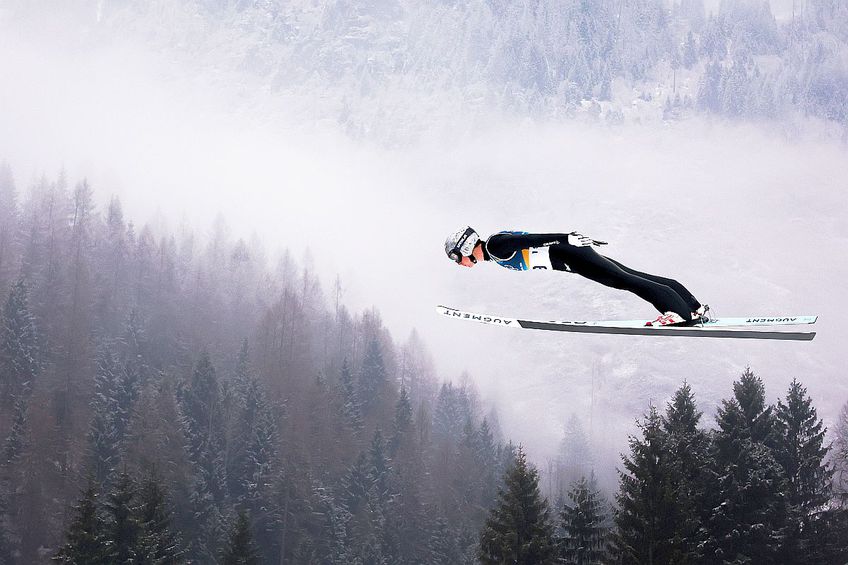 Instantaneu spectaculos din proba de combinată nordică // foto: Guliver/gettyimages